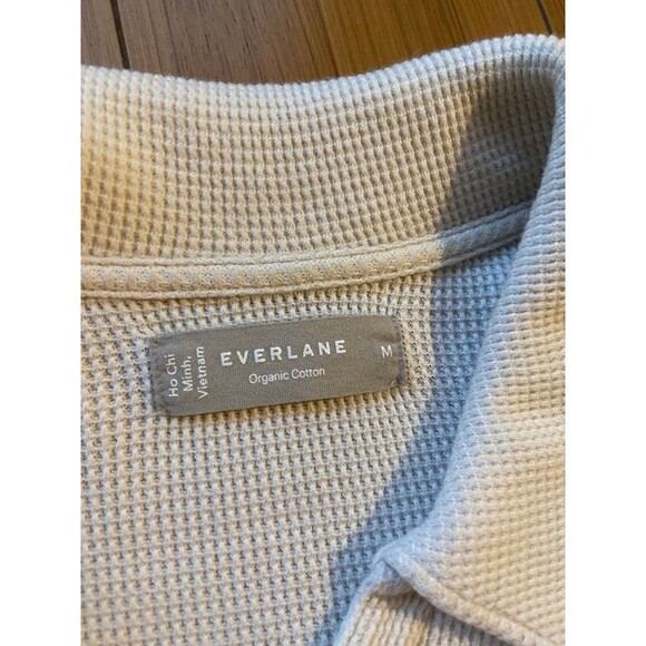 Everlane Textured Polo Shirt for Men - Beige - Men's MEdium - Picture 4 of 4